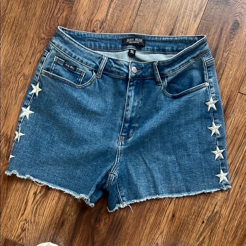 Judy Blue Starry Blue Jean Shorts